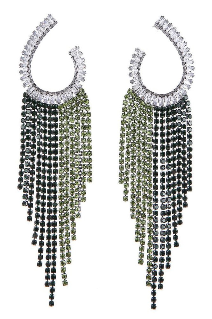 Homrain Rhinestones Tassel Earrings | Earrings