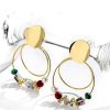 Homrain Circle Personality Atmospheric Earrings | Bridal Accessories