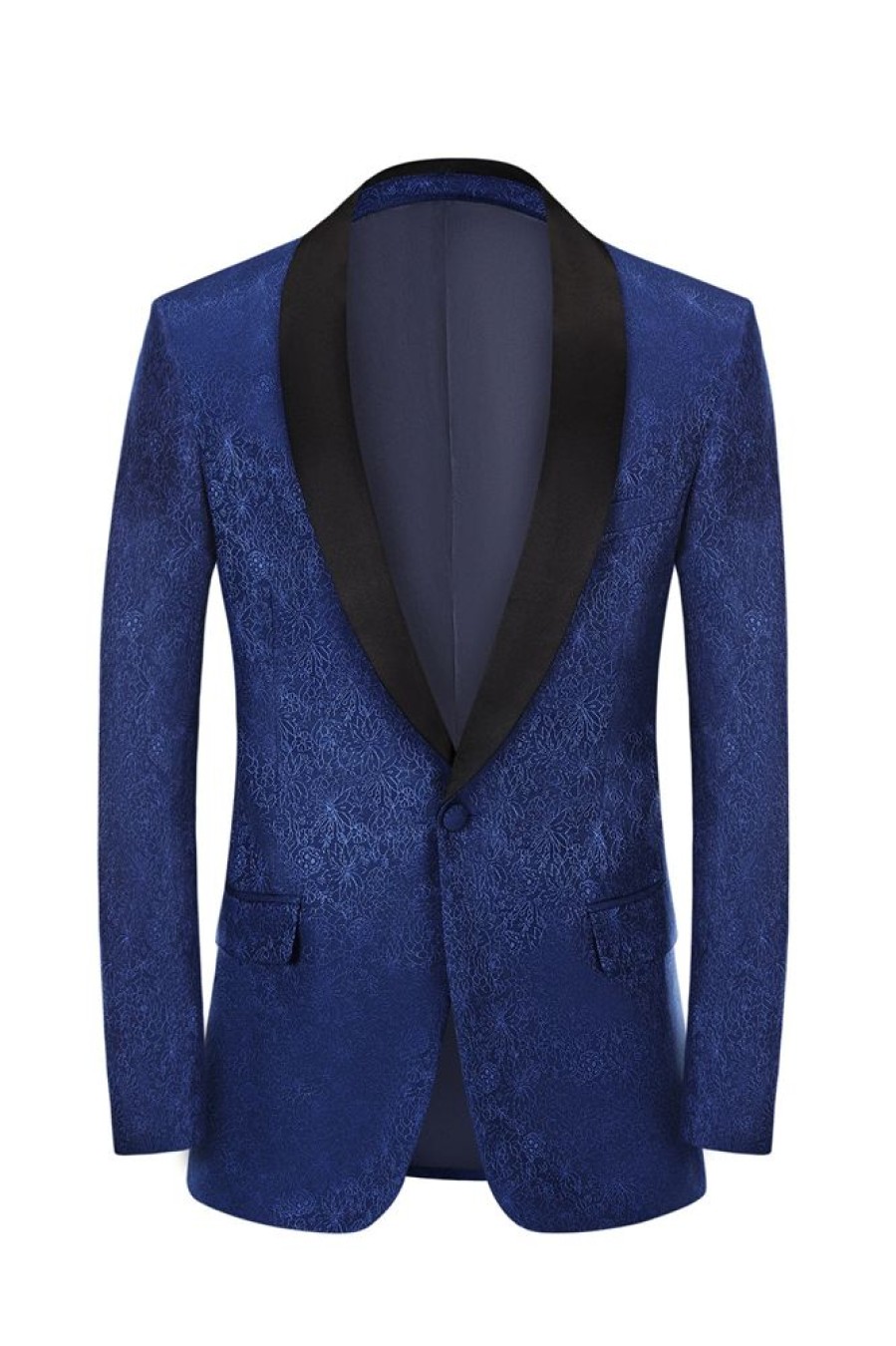 Homrain Jacquard One Button Shawl Lapel Prom Homecoming Blazer | Prom Suits