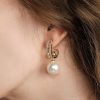 Homrain Pearl Elegant Trendy Earrings | Bridal Accessories