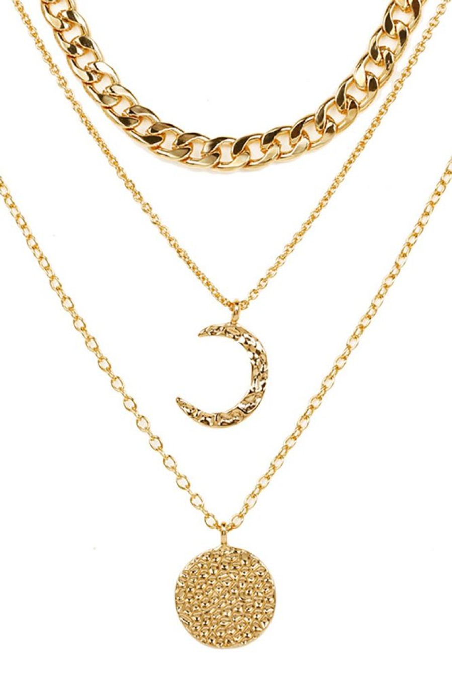 Homrain Multilayer Moon Shaped Necklace | Necklace