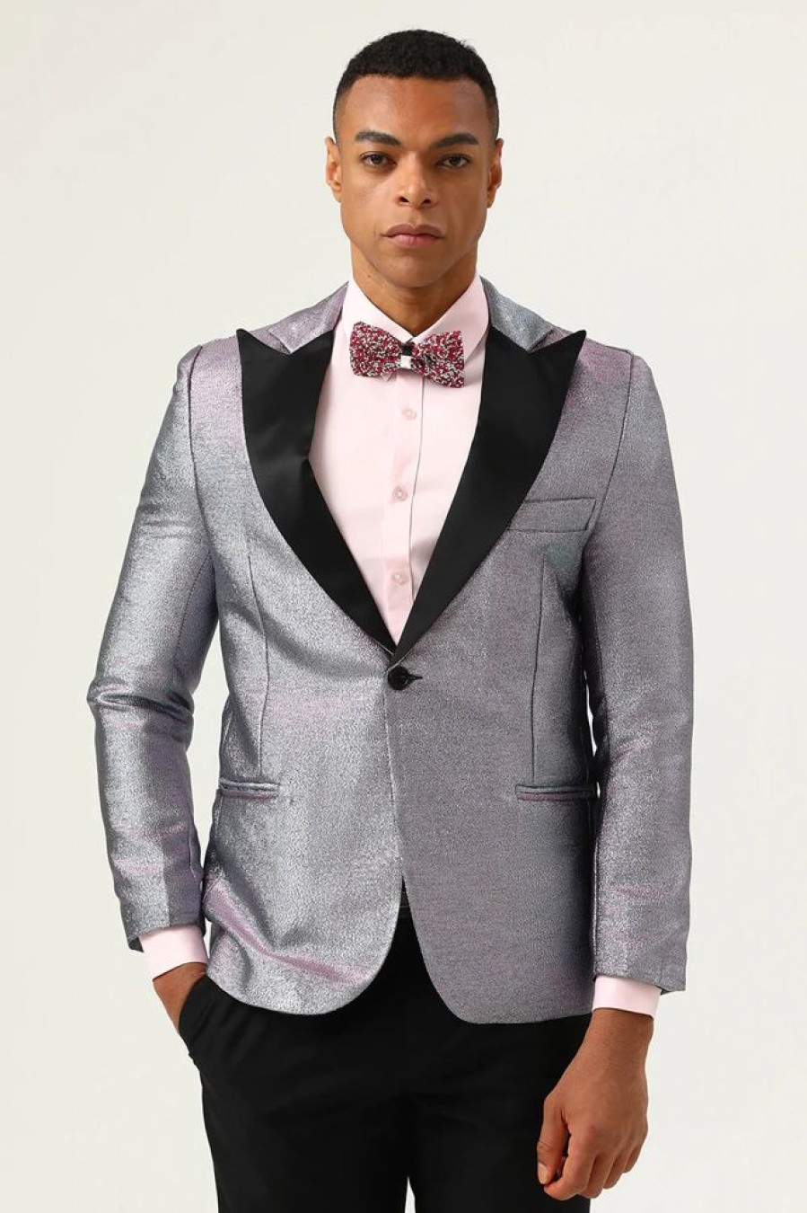 Homrain Glitter Peak Lapel Men'S Prom Blazer | Men Blazers