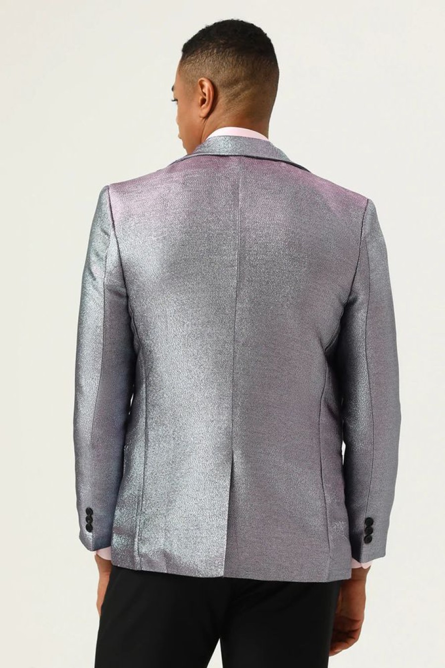 Homrain Glitter Peak Lapel Men'S Prom Blazer | Men Blazers