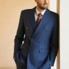 Homrain Double Breasted Pinstripe 3 Piece Wedding Men'S Suits | Men'S Suits & Tuxedos