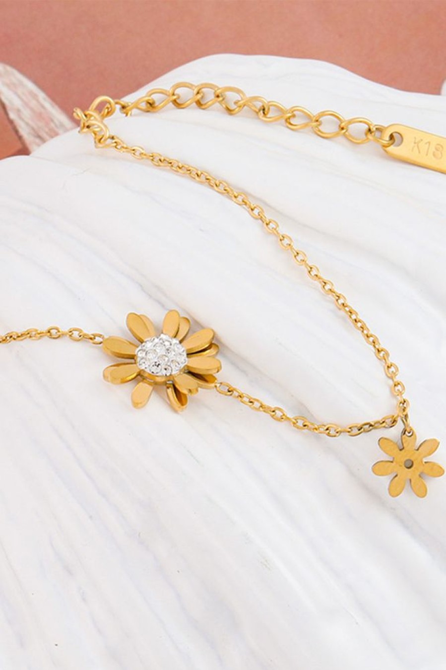 Homrain Titanium Daisy Bracelet | Necklace