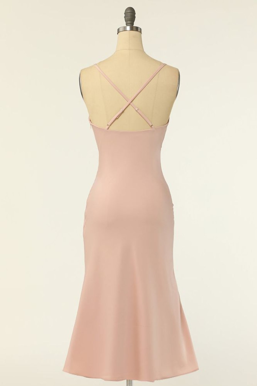 Homrain Sheath Spaghetti Straps Bridesmaid Dress | Bridesmaid Dress Under 100