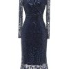 Homrain Beaded And Sequin Midi Mother Of Bride Dress | Mother Of The Bride Dresses