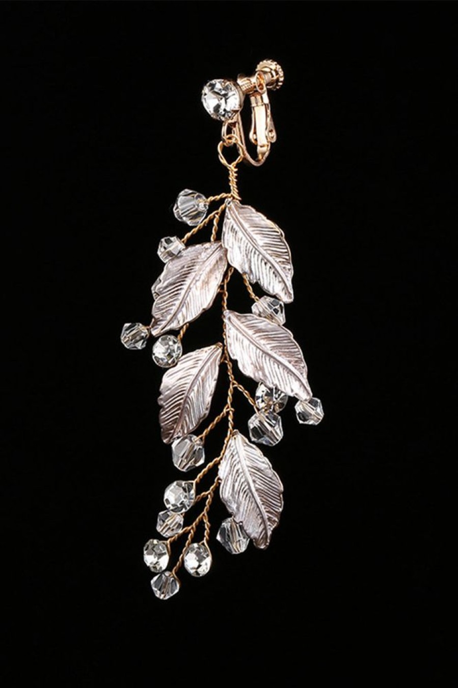 Homrain Leaves Drop Earrings | Bridal Accessories