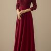 Homrain Mother Of The Bride Dress With Illusion Sleeves | Mother Of The Bride Dresses