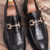 Homrain Slip-On Leather Monk Men'S Shoes | Men'S Shoes