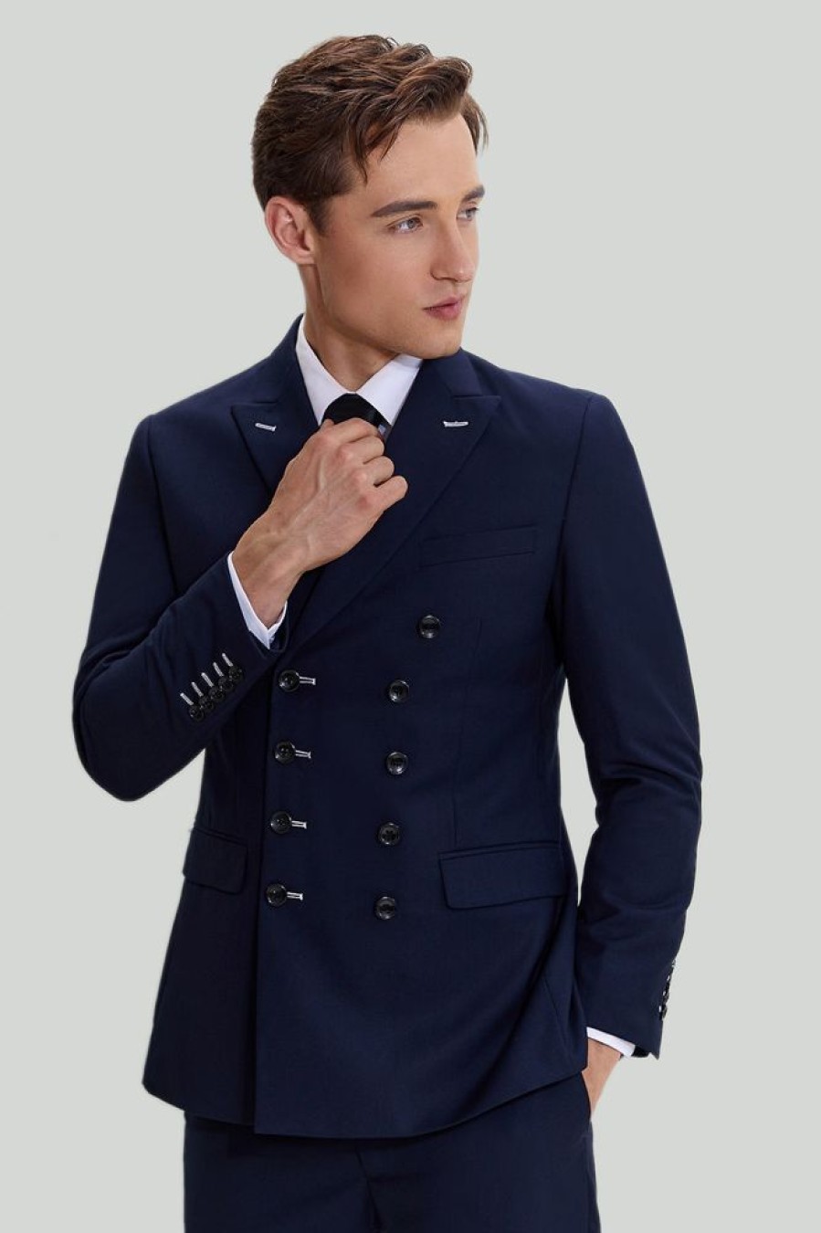 Homrain Double Breasted Men'S Suit Blazer | Wedding Suits