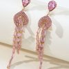 Homrain Rhinestones Geometric Zirconia Earrings | Earrings