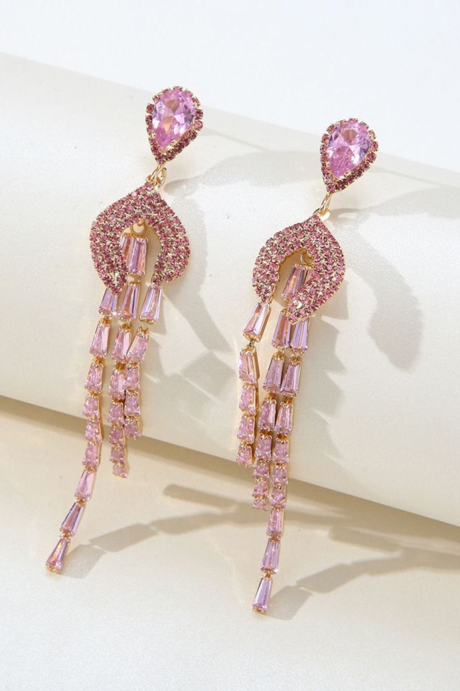 Homrain Rhinestones Geometric Zirconia Earrings | Earrings