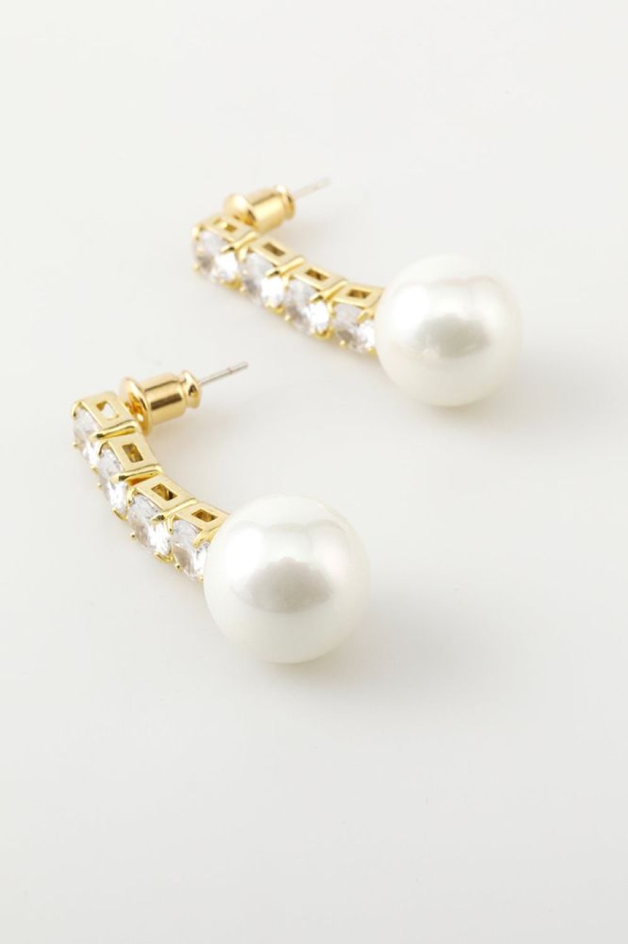 Homrain Crystal Pearl Earrings | Earrings