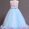 Homrain Tulle Flower Girl Dress With Bow | Flower Girl Dresses