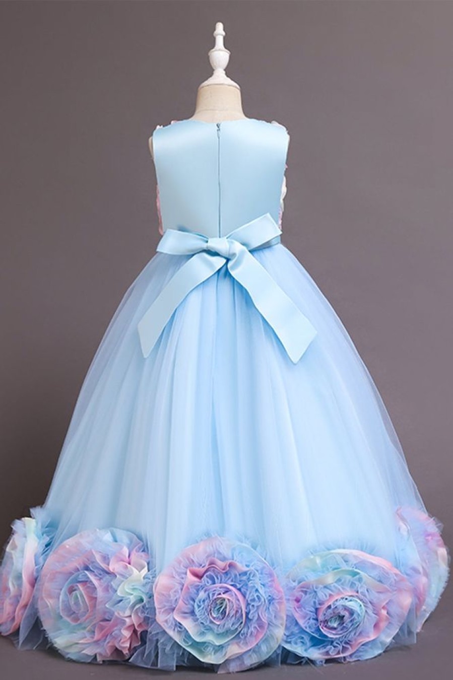 Homrain Tulle Flower Girl Dress With Bow | Flower Girl Dresses