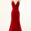 Homrain Mermaid Prom Dress | Red Prom Dresses