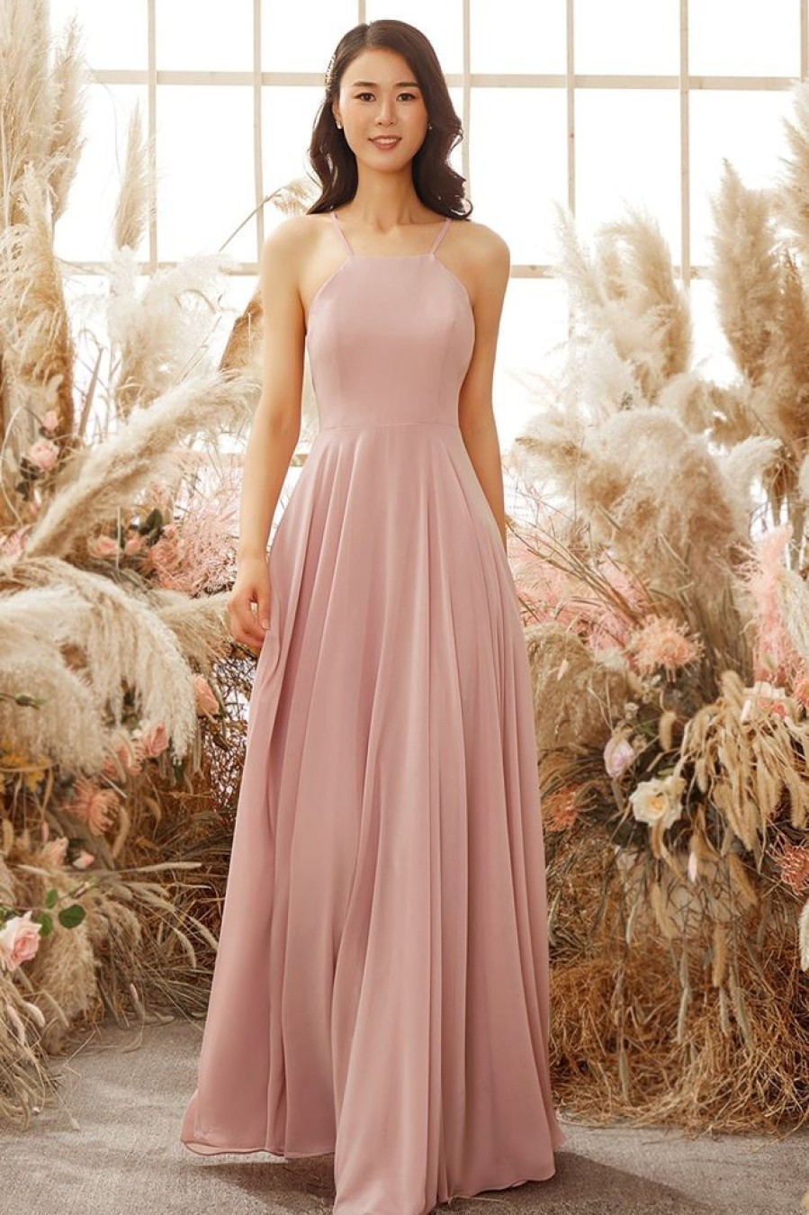 Homrain Dusty Chiffon Bridesmaid Dress | Bridesmaid Dresses