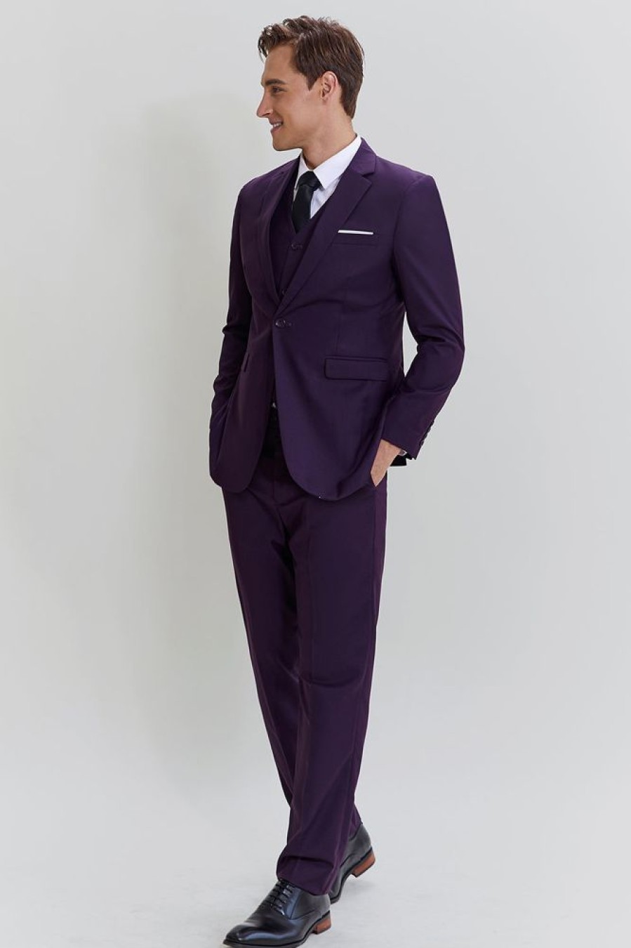 Homrain Notched Lapel 3 Piece Homecoming & Prom Suits | Homecoming Suits