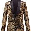 Homrain Flower Shaped Sequins Men'S Blazer | Men Blazers