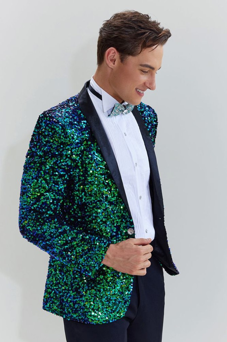 Homrain Men'S Sequined Blazer Jacket | Homecoming Suits