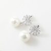 Homrain Flowers Pearl Earrings | Bridal Accessories