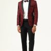 Homrain One Button Shawl Lapel Jacquard Men'S Prom Blazer | Men Blazers