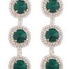 Homrain Multi-Layered Round Rhinestones Earrings | Earrings