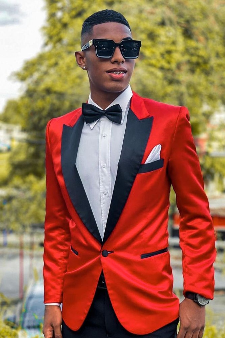 Homrain Notched Lapel Prom Blazer For Men | Men Blazers