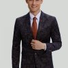 Homrain Jacquard Satin Notched Lapel Men'S Blazer | Homecoming Suits